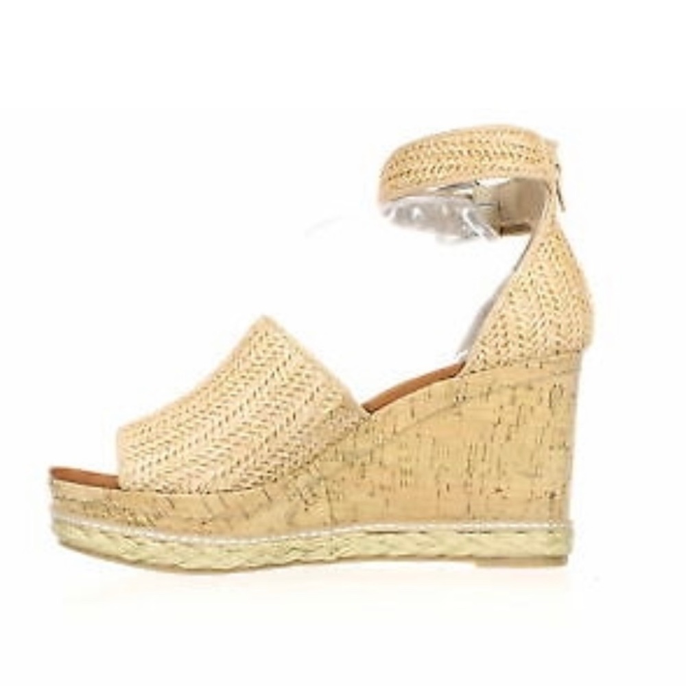 Dolce Vita Womens Tan Raffia Espadrilles Size 7.5